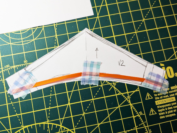 Finding the length of the lower bodice where it joins the skirt